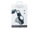 KEYSMART Air Vegan Leather Compact KS040 Key Holder for AirTag, Black (0810024052998)