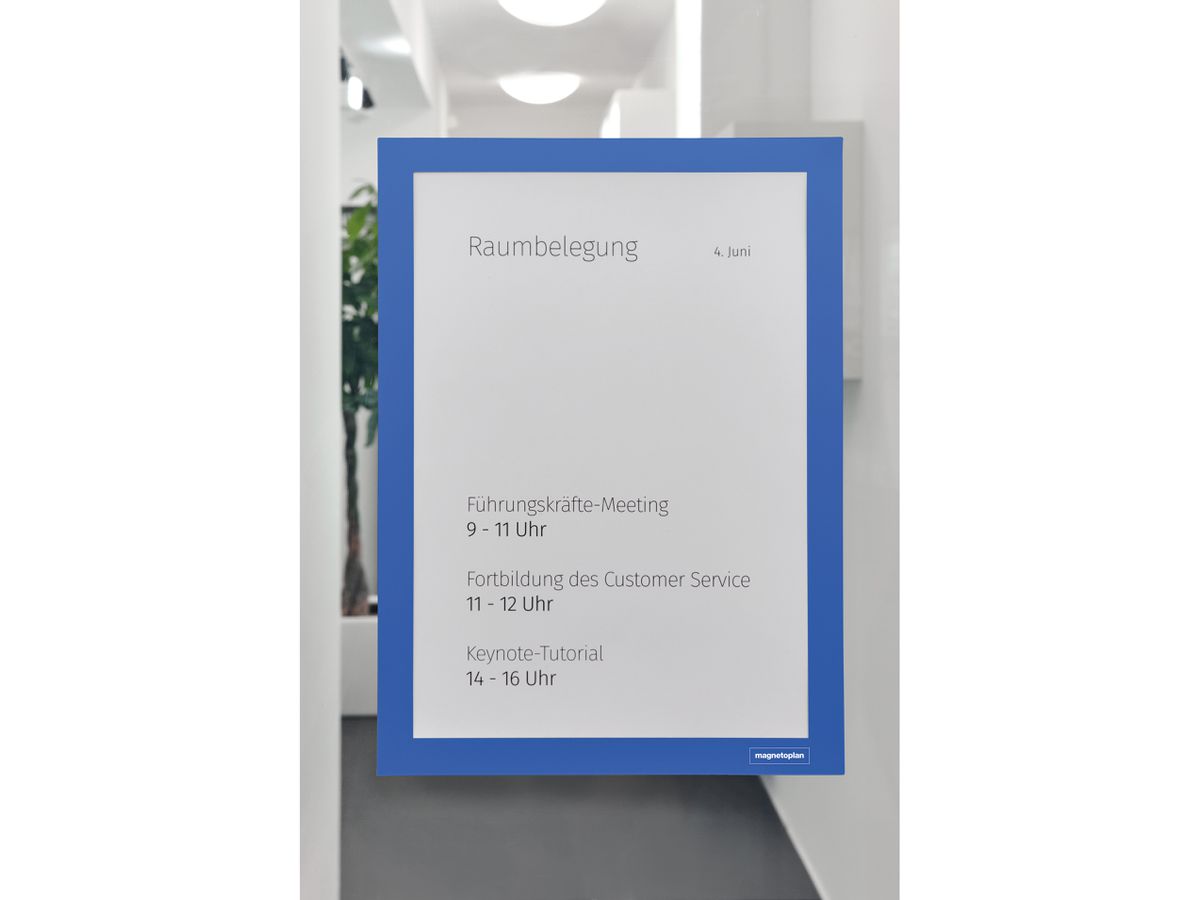 MAGNETOPLAN Magnetrahmen A4 1131903 selbstklebend, blau 2 Stk. (4013695064956)