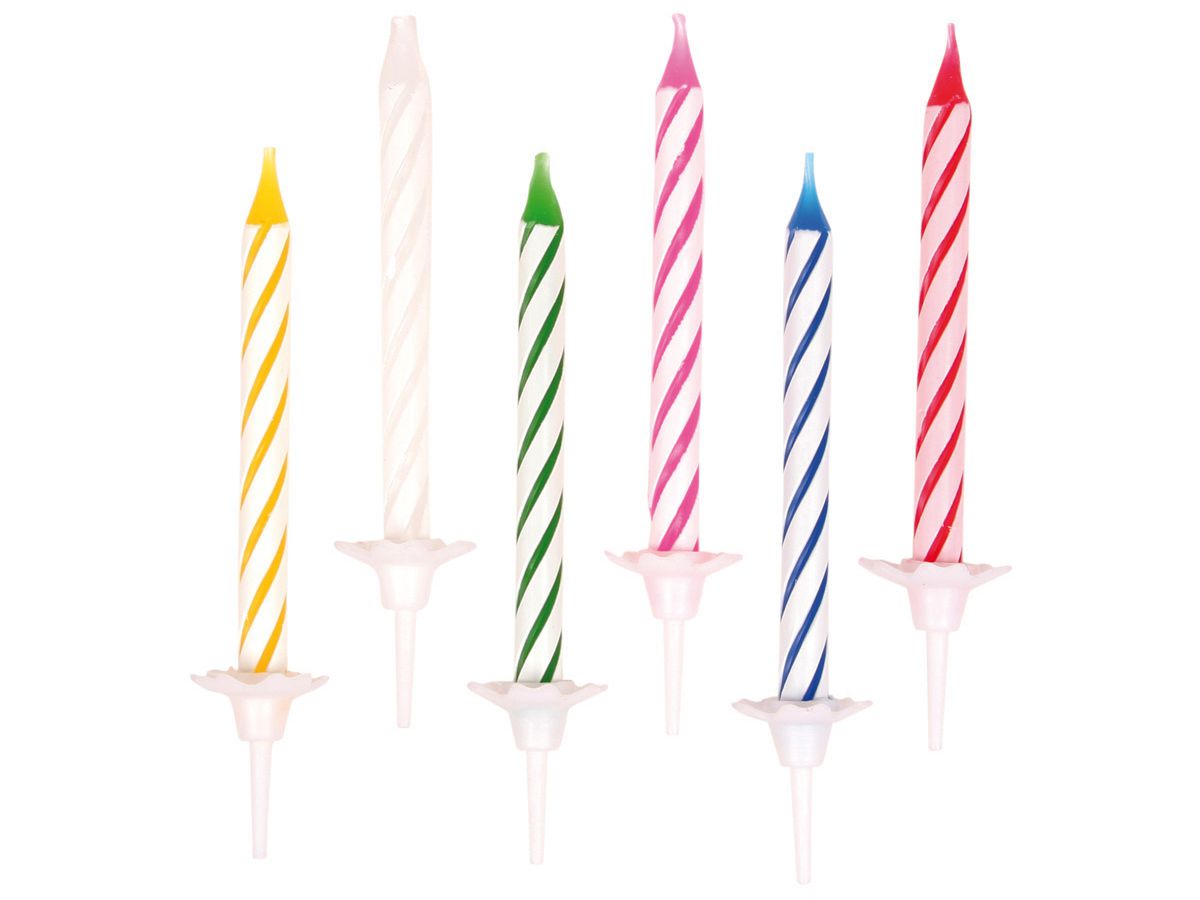 NEUTRAL Candele compleanno 5053 24 pezzi, ass. (4009775505310)