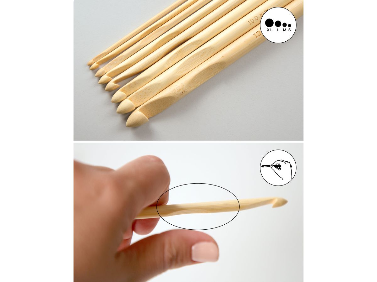 I AM CREATIVE Set de crochets 6201.11 10 & 5 mm 2 pcs. (7611983217250)