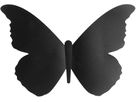 SECURIT Tableau Craie 3-D Butterfly W3D-BUTTERFLY noire, 7 pcs. 28x16.3x1cm (8719075287576)
