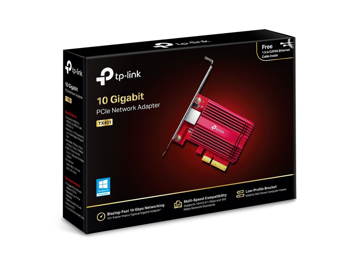 TP-LINK 10 Gigabit PCI TX401 Express Network Adapter (6935364072827)