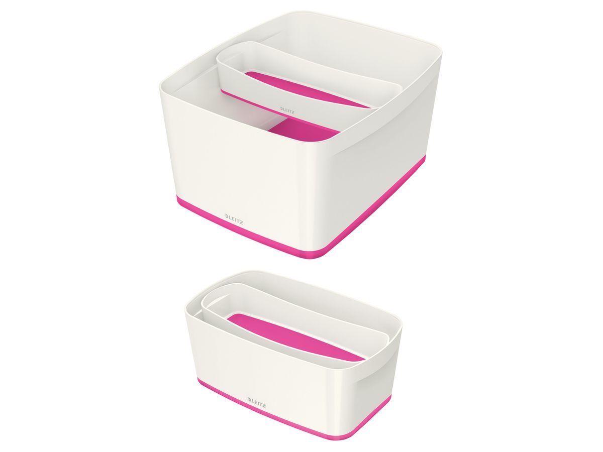 LEITZ MyBox Aufbewahrungsschale 52581023 länglich weiss/pink (4002432116591)