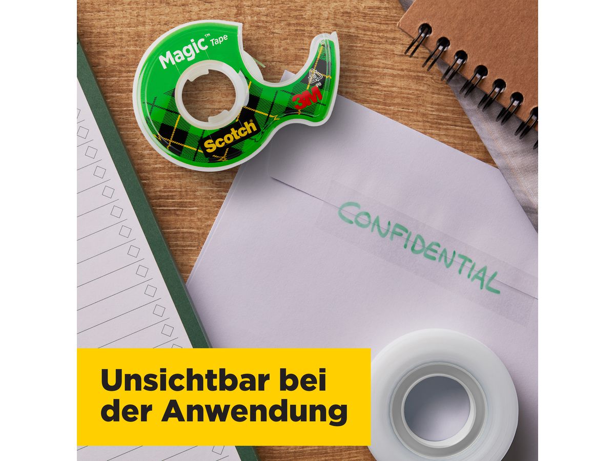 SCOTCH Magic Tape 810 19mmx7.5m 8-1975D auf Abroller (0051131592292)