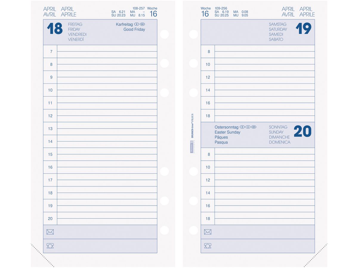 BRUNNEN Timer filius 2026 1074902006 1J/1P ML 9.3x17.2cm (4061947143089)