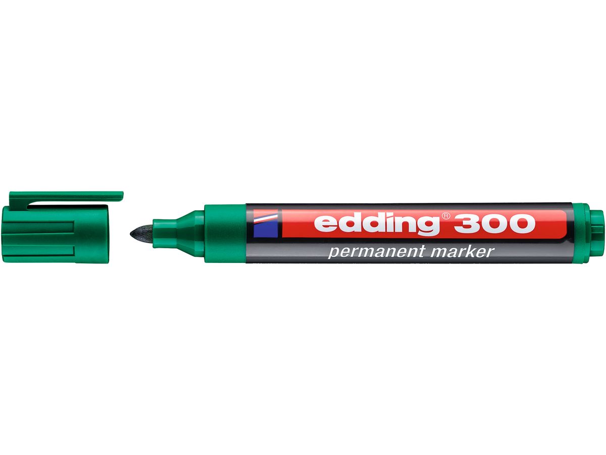 EDDING Permanent Marker 300 1,5-3mm 300-4 verde (4004764390595)