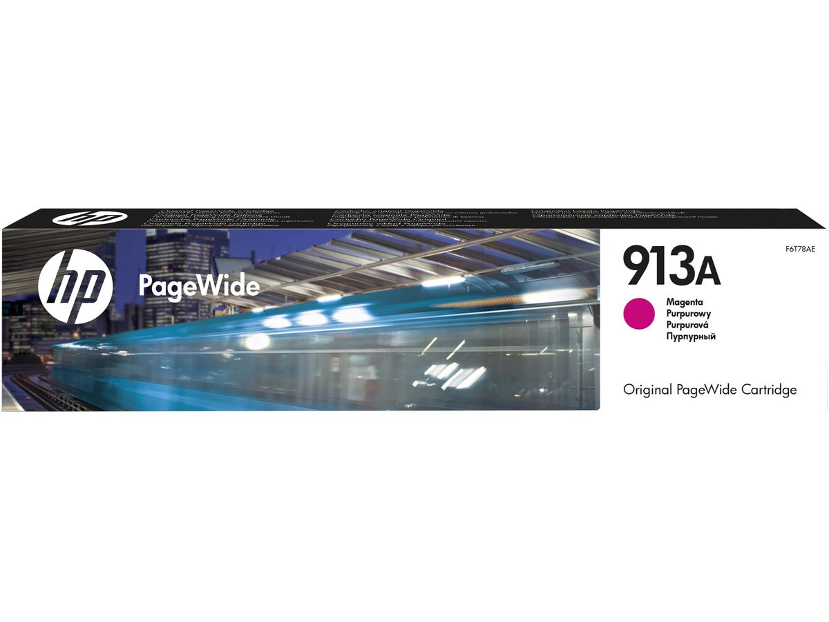 HP PW-Cartridge 913A magenta F6T78AE PageWide Pro 352/452 3000 p. (0889296544630)