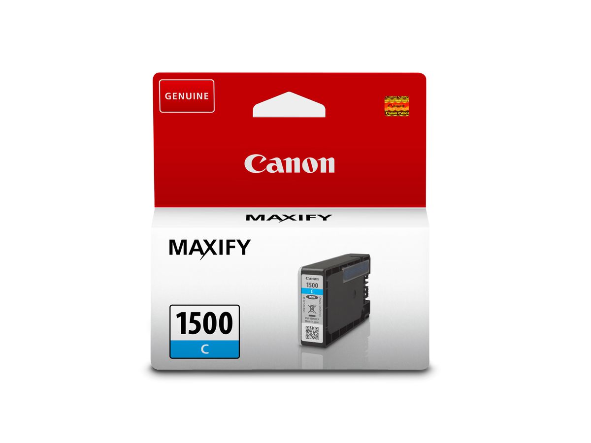 CANON Tintenpatrone cyan PGI-1500C MAXIFY MB2050/MB2350 300 S. (4549292004557)