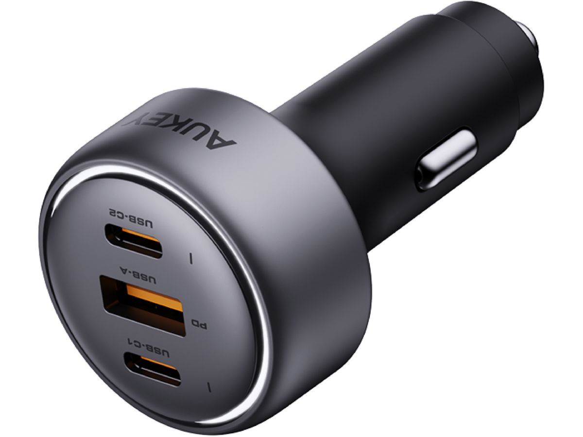 AUKEY Pathfinder PD Car Char. 66W CC-P1 3-Port,USB-A&C (0689323788132)
