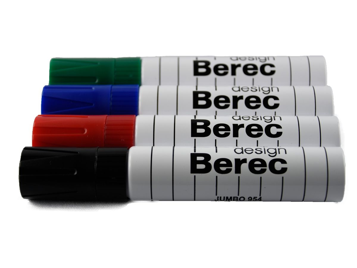 BEREC Whiteboard Marker 3-13mm 954.04.99 4er étui extrabreit (7640106622640)