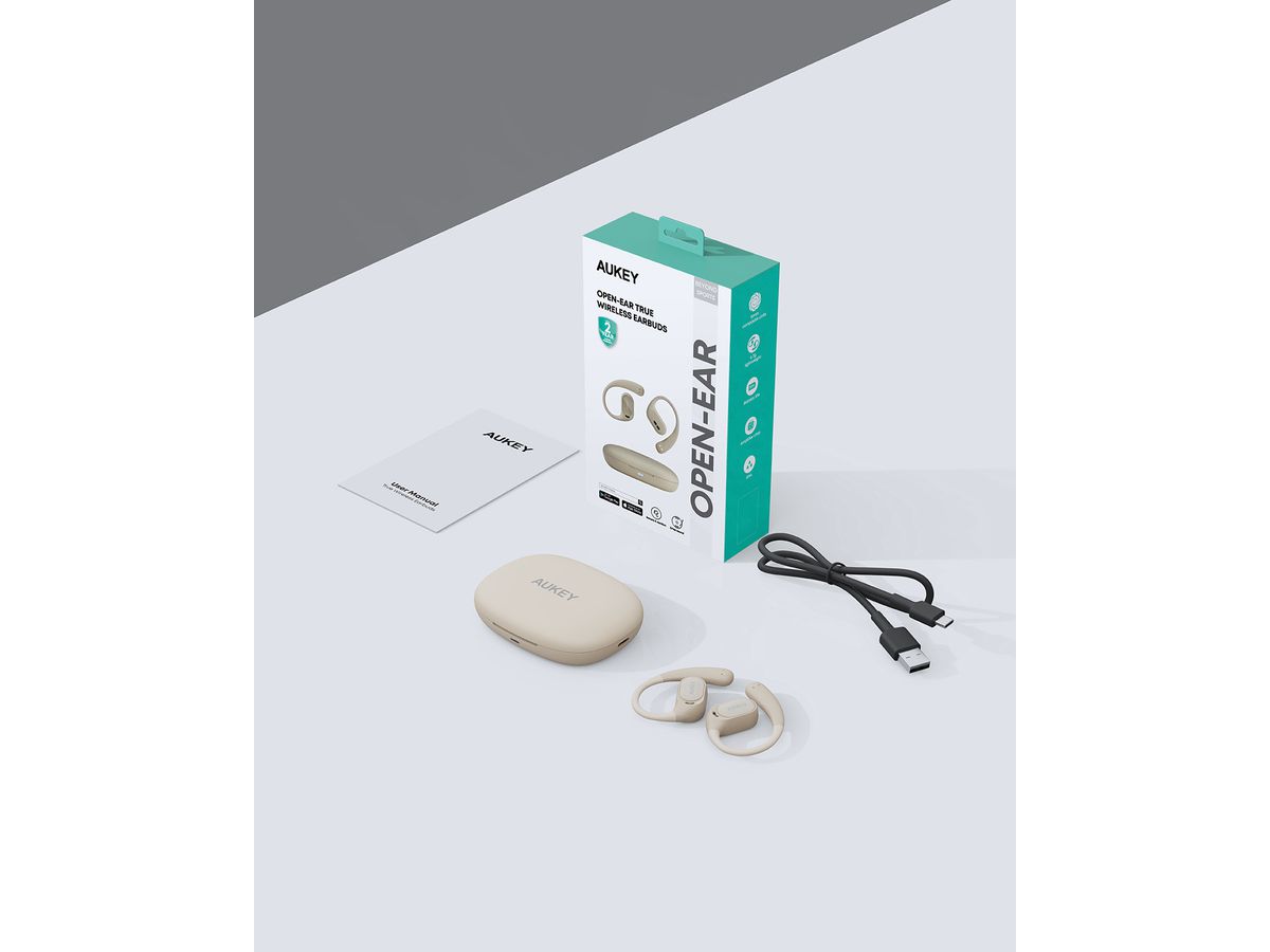 AUKEY Sports Fit Open-Ear TWS EP-S1 WH White (0689323787906)