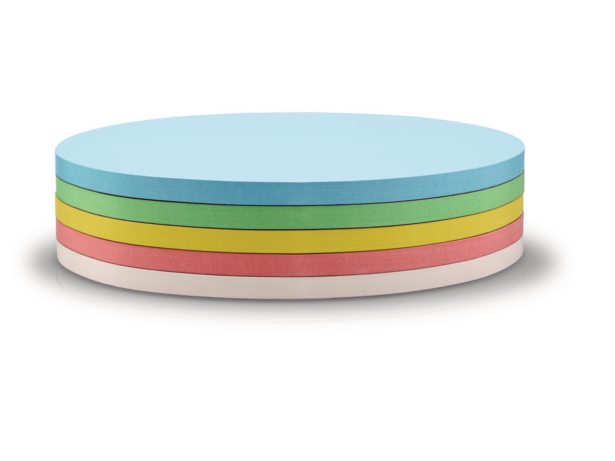 MAGNETOPLAN Cartes d.présen. ovale 11x19cm 111151990 5 couleurs ass. 250 pcs. (4013695058696)