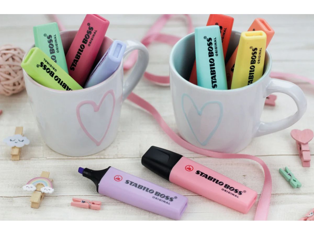 STABILO Textmarker BOSS Pastell 70/4-2 4 pezzi (4006381492867)