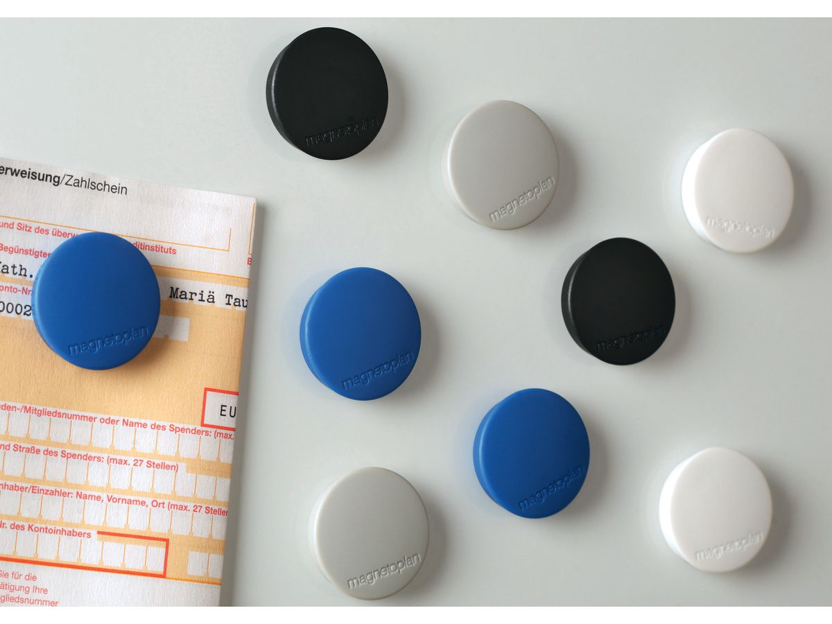 MAGNETOPLAN Calamita Discofix Hobby 24mm 1664514 blu oscuro, ca. 0.3kg 10 pezzi (4013695025056)