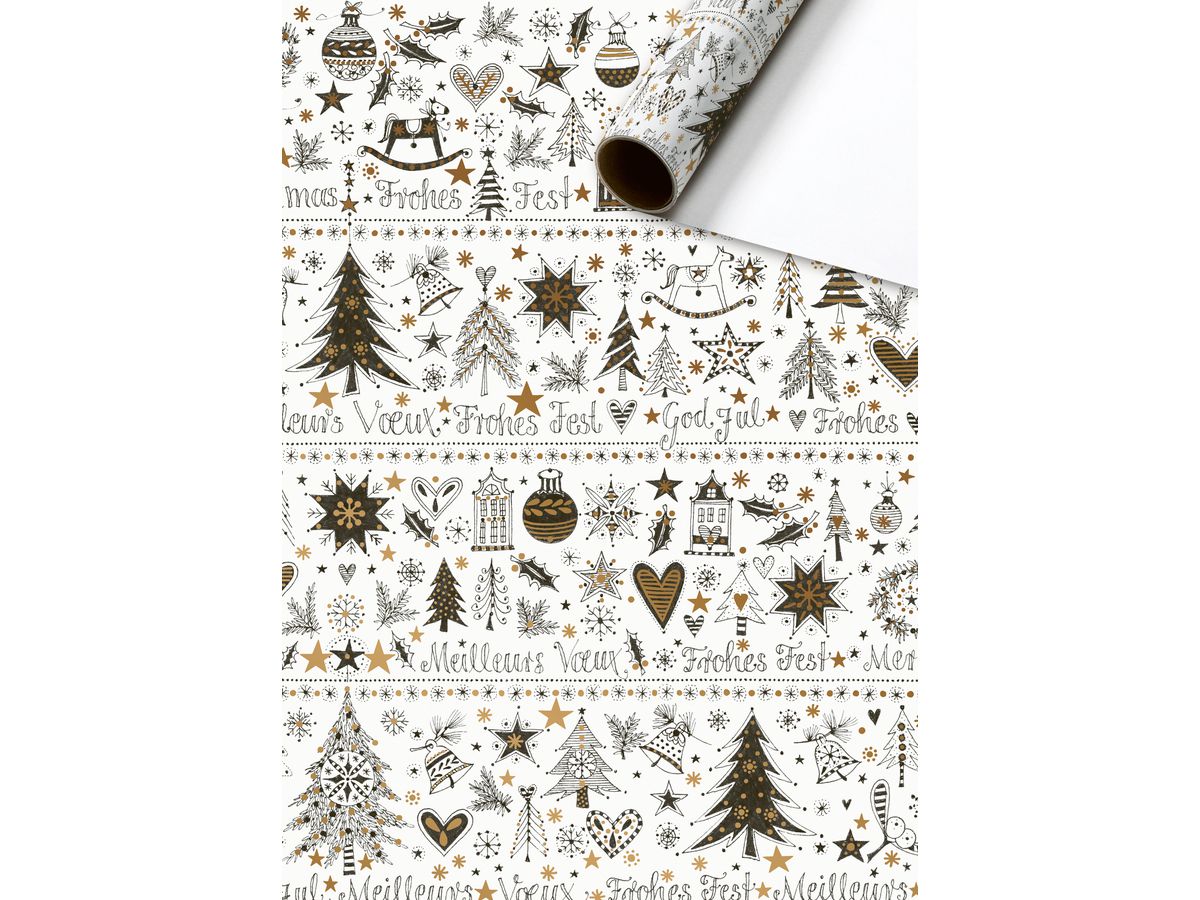 STEWO Geschenkpapier 2528154496 Basic Christmas 70x200cm (7630050880210)