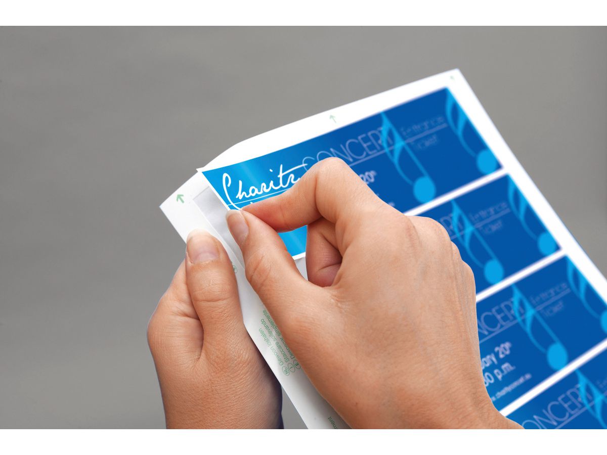 SIGEL Biglietti, bianco LP714 3C,225g,180x55mm,100pz=20fogli (4004360827051)