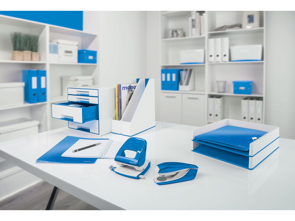 LEITZ Bürolocher NeXXt WOW 5008 50082036 blau für 30 Blatt (4002432392865)