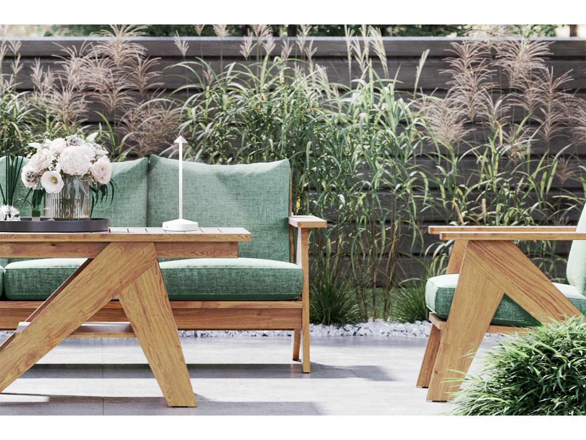 SECURIT Lampada da tavolo ANGELINA LP-AN-WT bianco, batteria, regolabile (8720663160454)