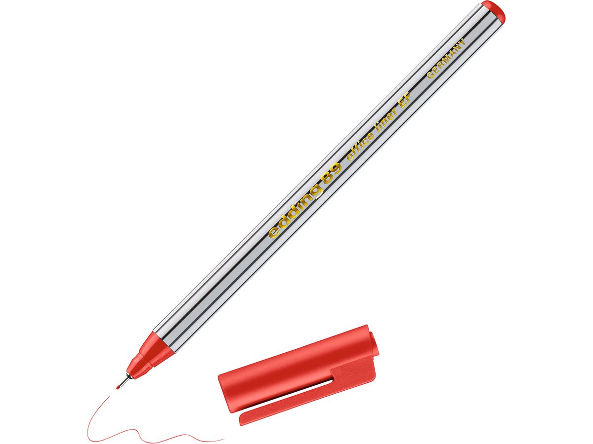 EDDING Fineliner 89 officeliner 0,3mm 89-2 rot (4004764041121)