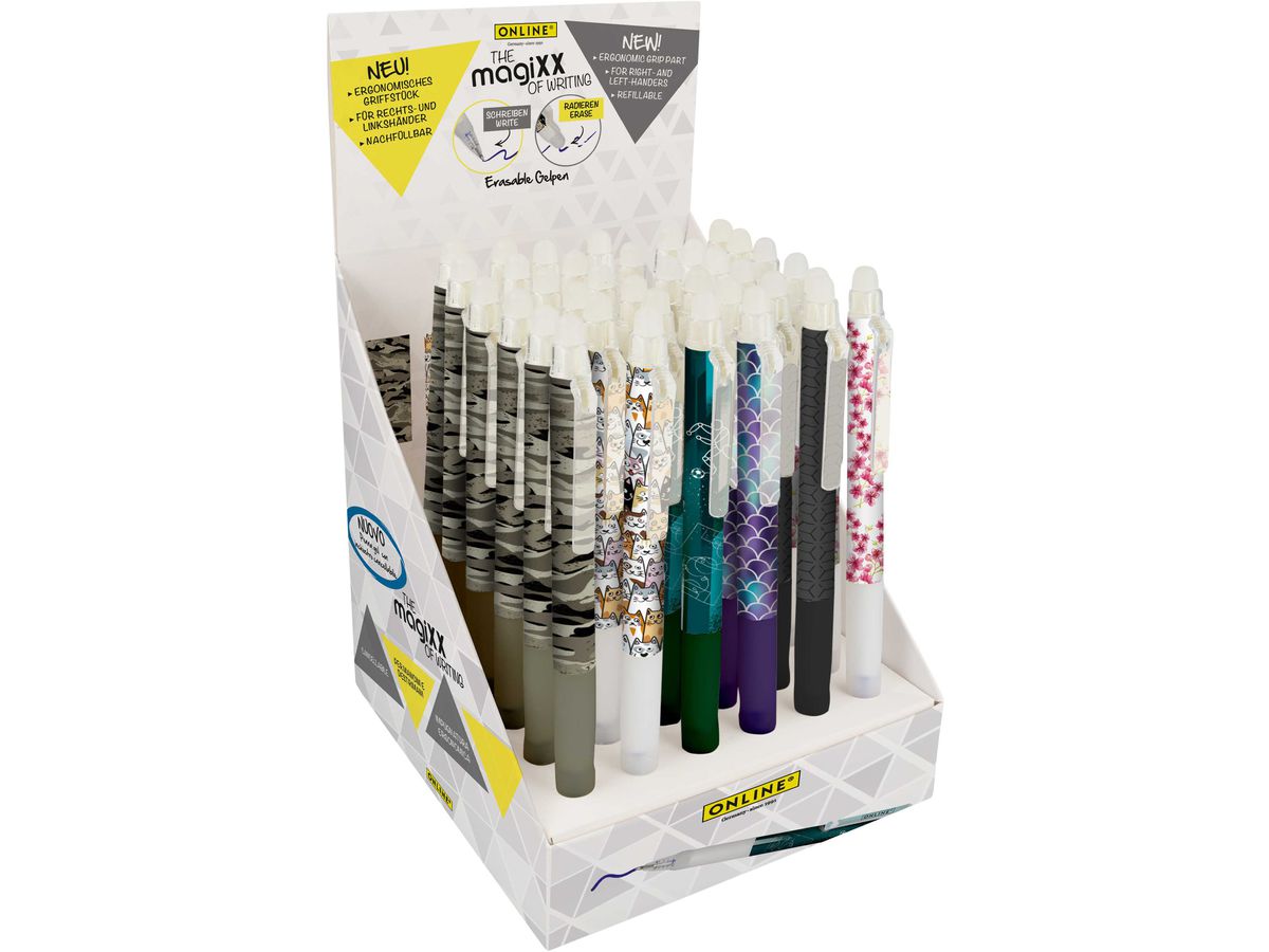 ONLINE Gelschreiber MagiXX Design 35077/36 Display, assortiert 36 Stück (4014421350770)