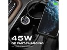 STATIK Dual Car Charger USB-A-C PUP-0250 BlitzCharge 45W (0810024054503)