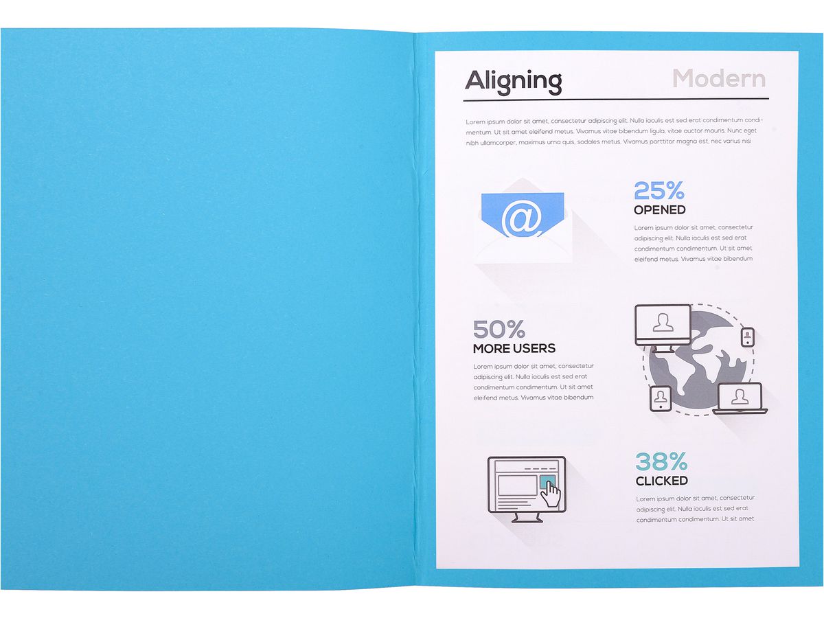 EXACOMPTA Coperchio dossier 410010E intensivblu , 100 pz. (3288584100102)