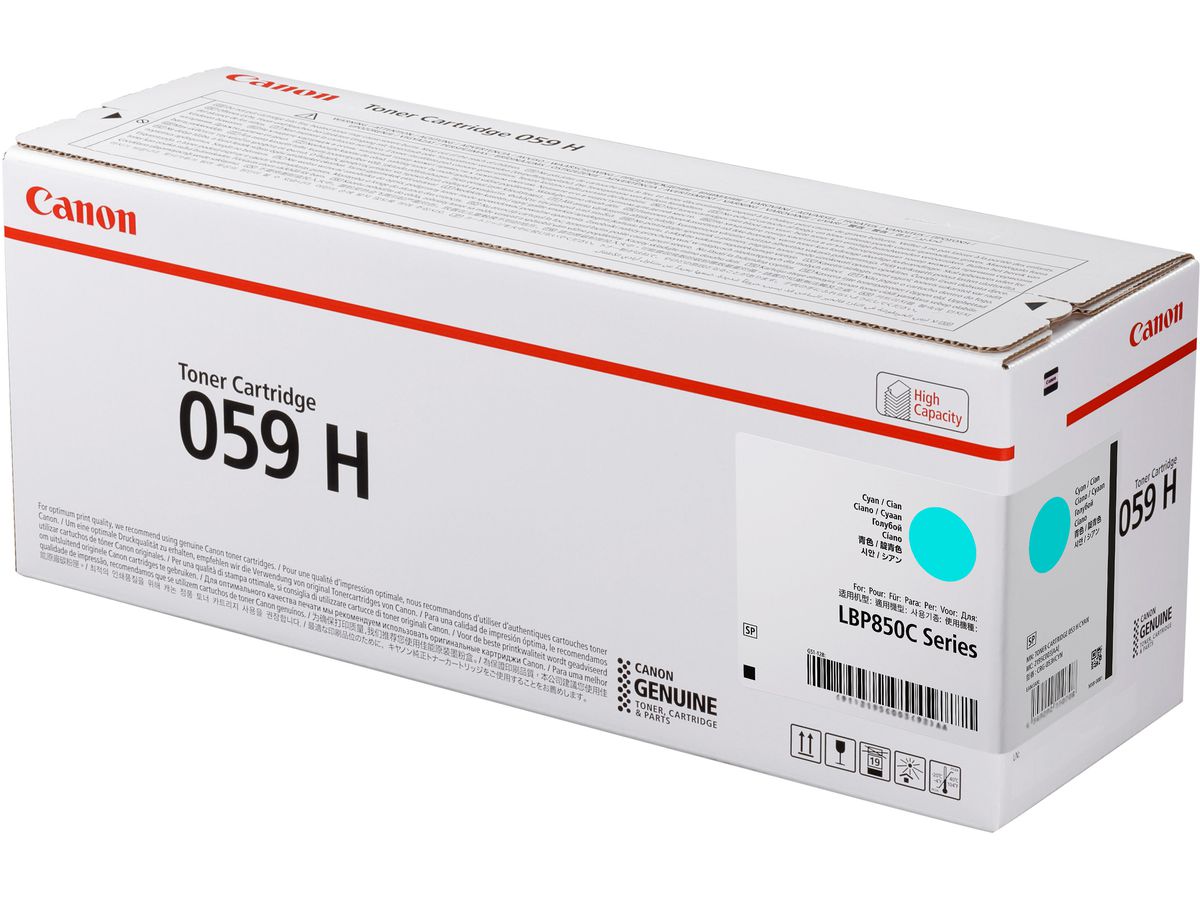 CANON Toner-Modul 059H cyan 3626C001 LBP825CX 13'500 Seiten (4549292137125)