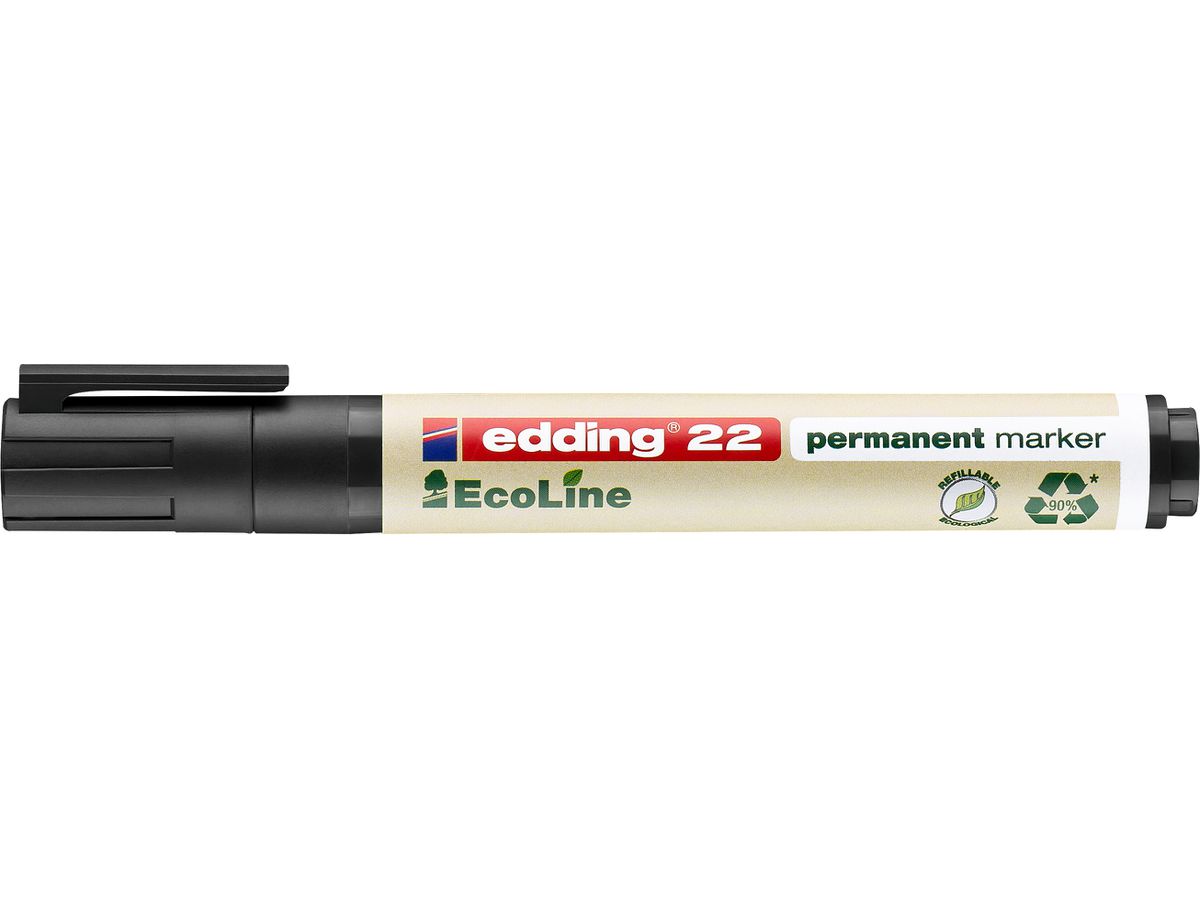 EDDING Permanent Marker 22 1.0-5.0mm 22-1 nero (4004764917969)