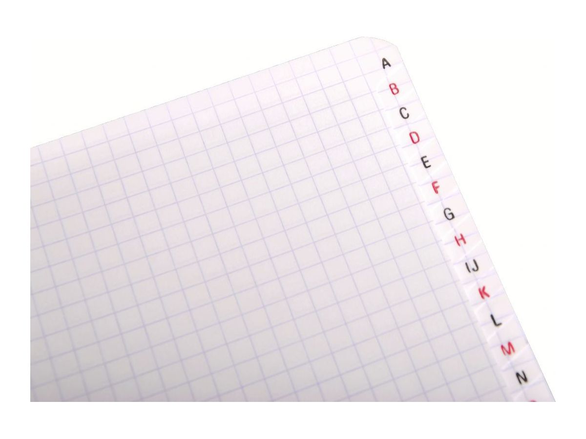 CLAIREFONTAINE Spiralheft ass. 11x17cm 68699 5mm, A-Z 50 Blatt (3329680686999)