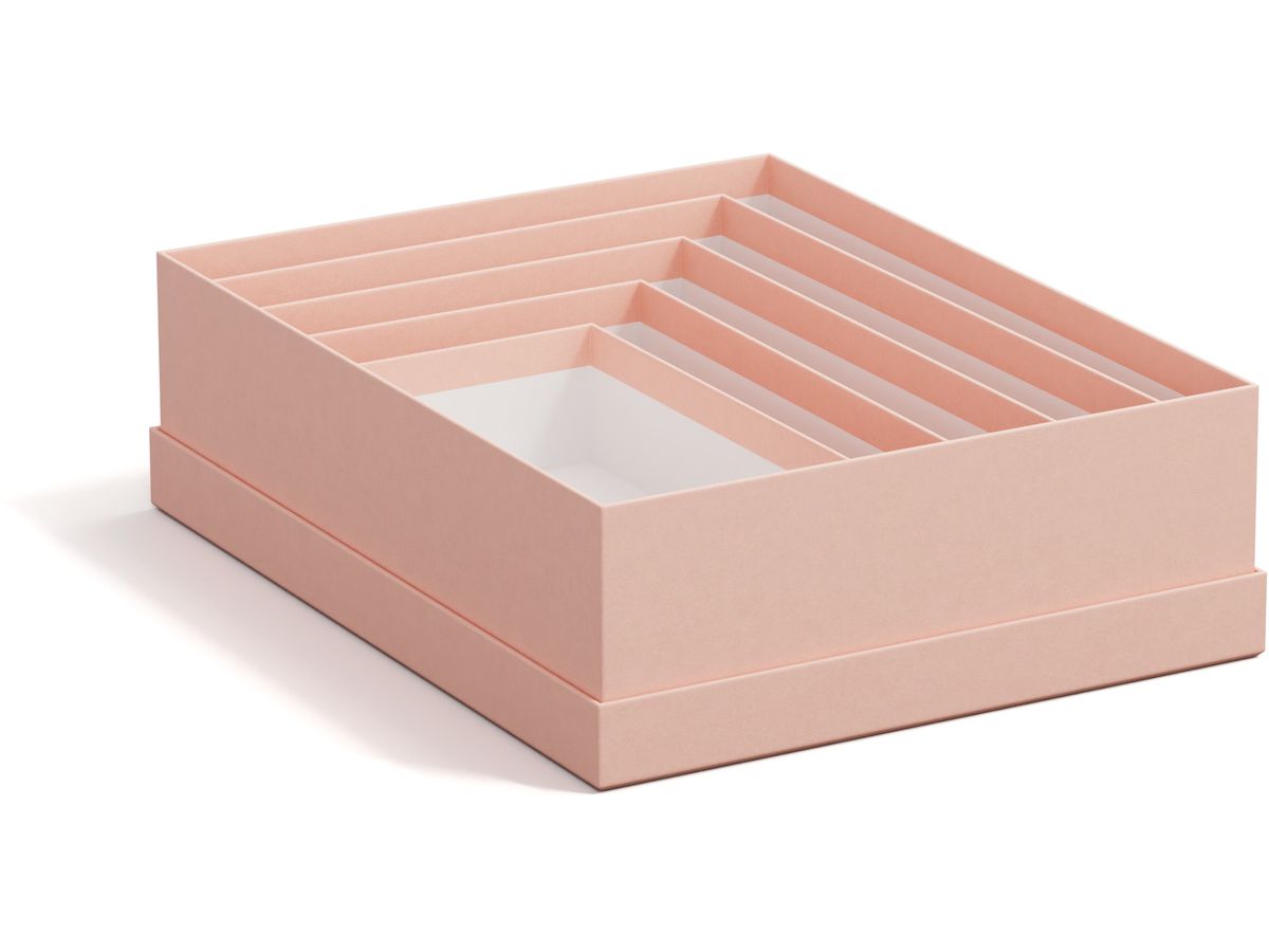 BIGSO BOX OF SWEDEN Scatola portaoggetti Cindy 325552133 dusty pink 5er-Set (7330061084057)