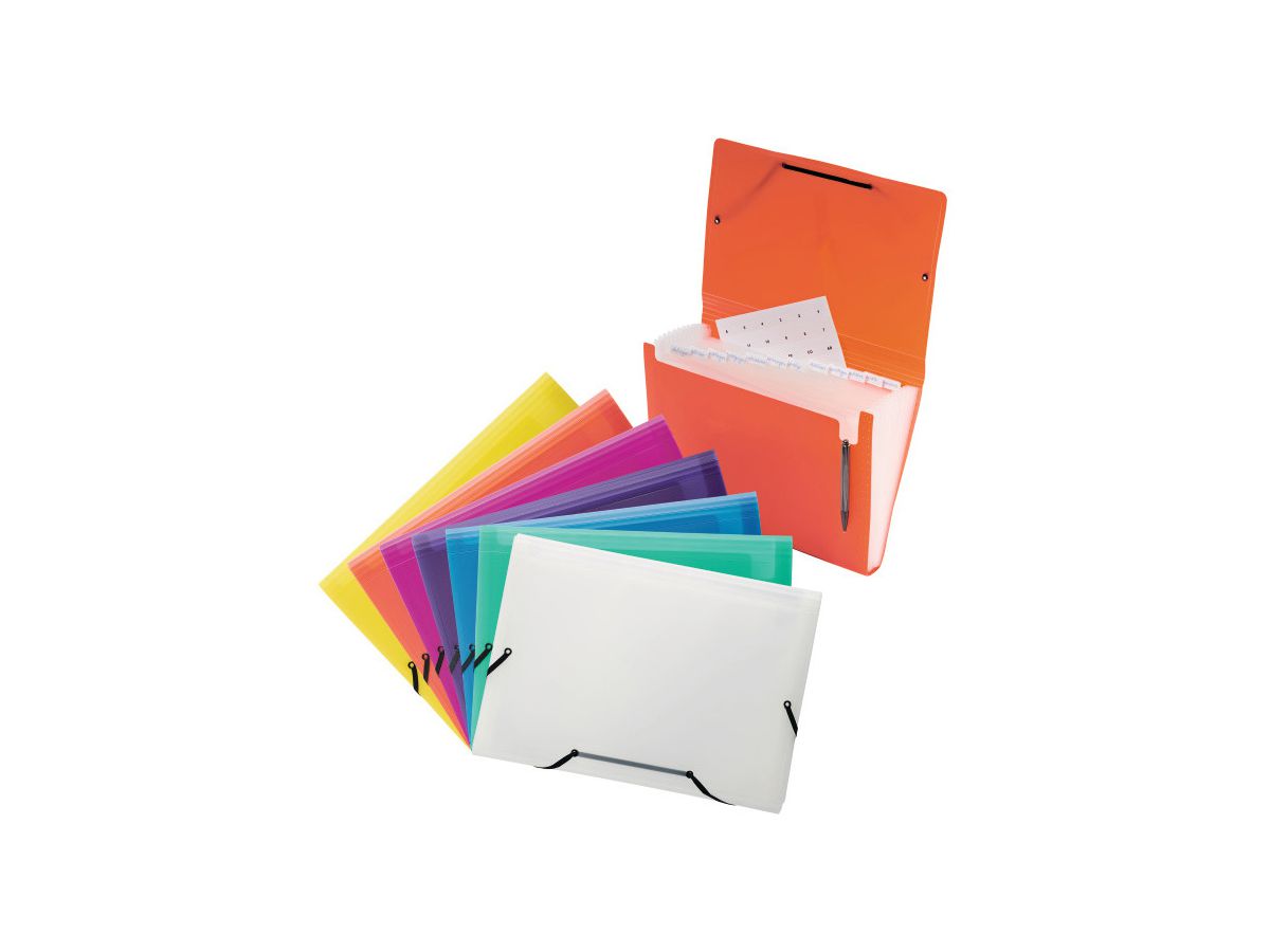 KOLMA Dossier à compart.Daily Eas.A4 11.017.33 baie, 13 pochets, Komaflex (7611967112762)