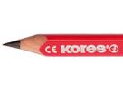 KORES COACH Bleistift HB Spitzer BB92533 3 St./weisser Radierer,3-eck. (9023800925336)