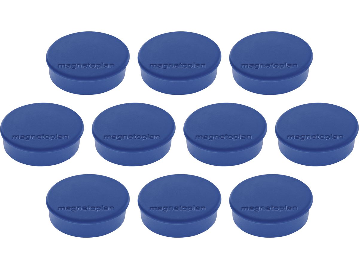 MAGNETOPLAN Calamita Discofix Hobby 24mm 1664514 blu oscuro, ca. 0.3kg 10 pezzi (4013695025056)