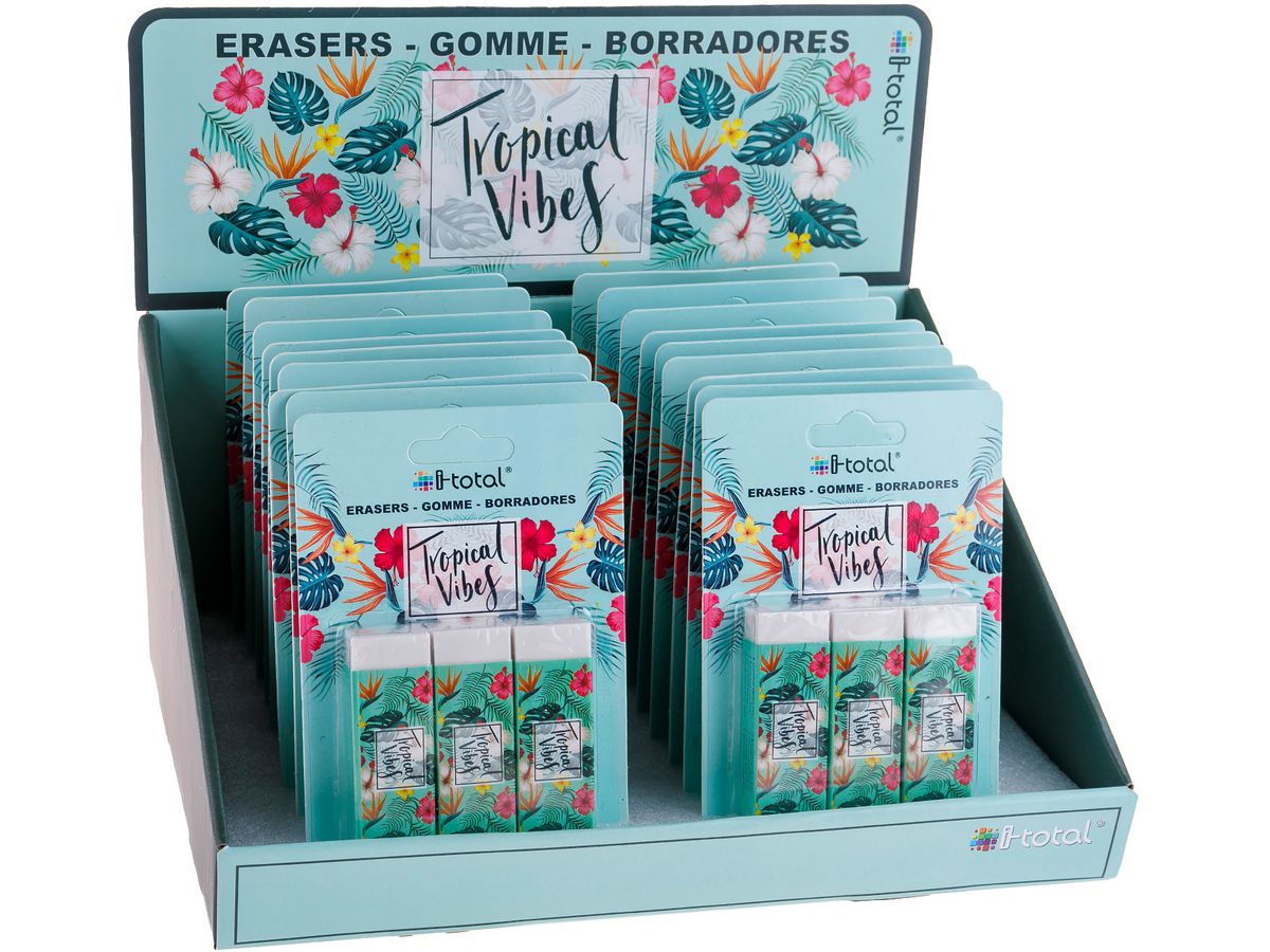 I-TOTAL Gomma Tropical Vibes XL1826 3 pcs. 2.2x1.2x6.2cm (8051128666625)
