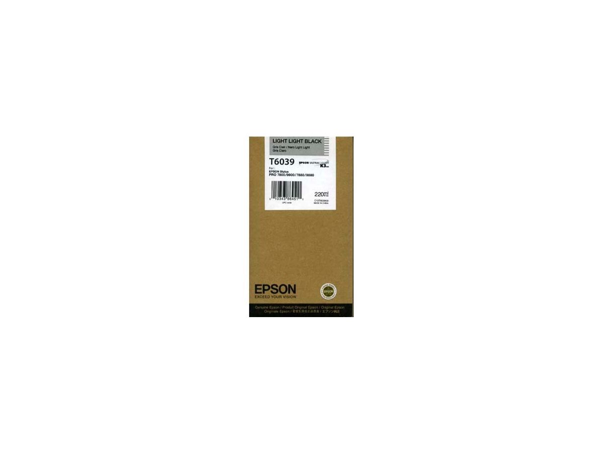 EPSON Cart. d'encre light-lig. black T603900 Stylus Pro 7880/9880 220ml (0010343864511)