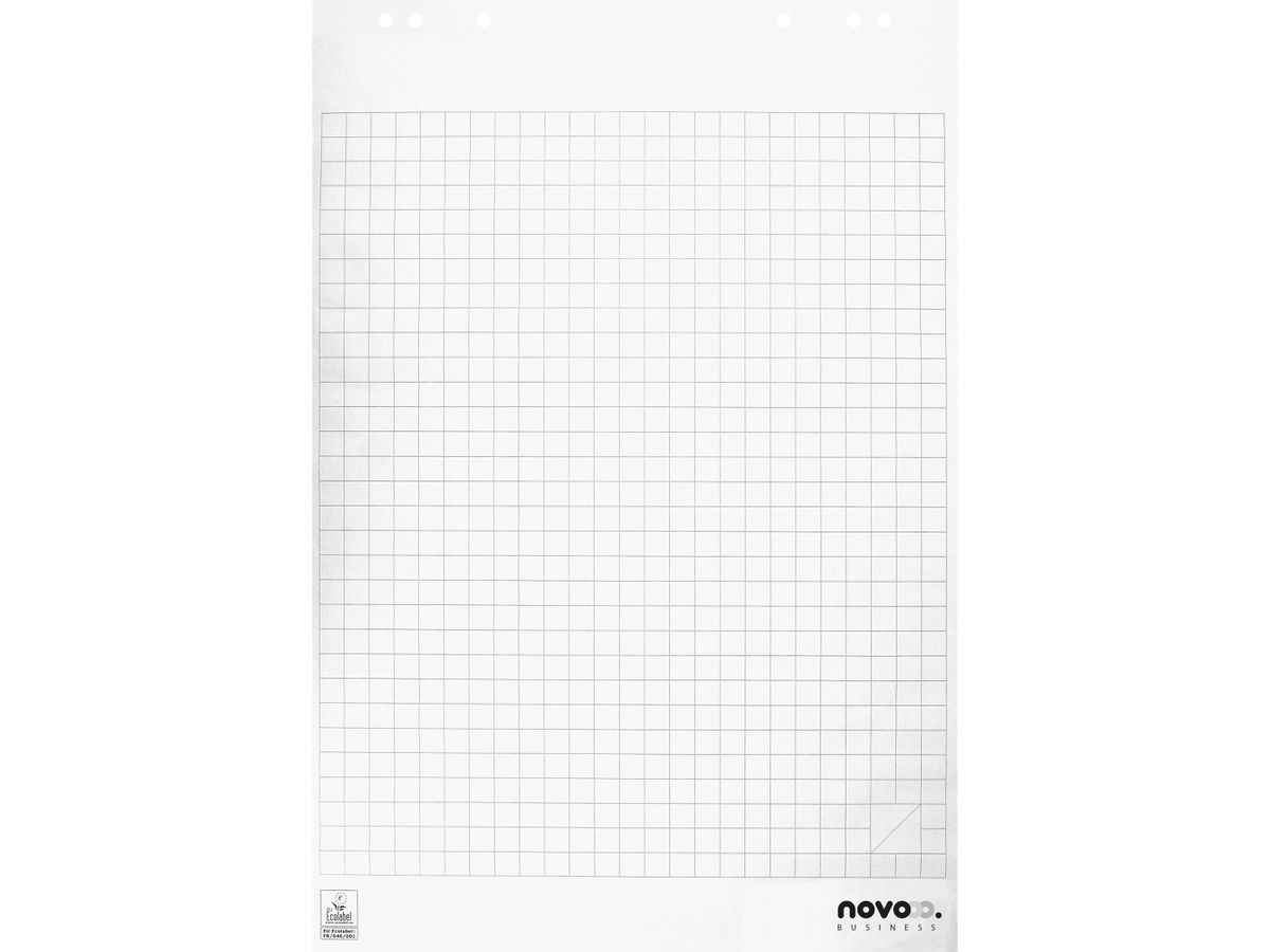 NOVOOO Flipchart blocco 65x98cm 400174559 ECF quadrato 5x20 foglio (9010729016733)