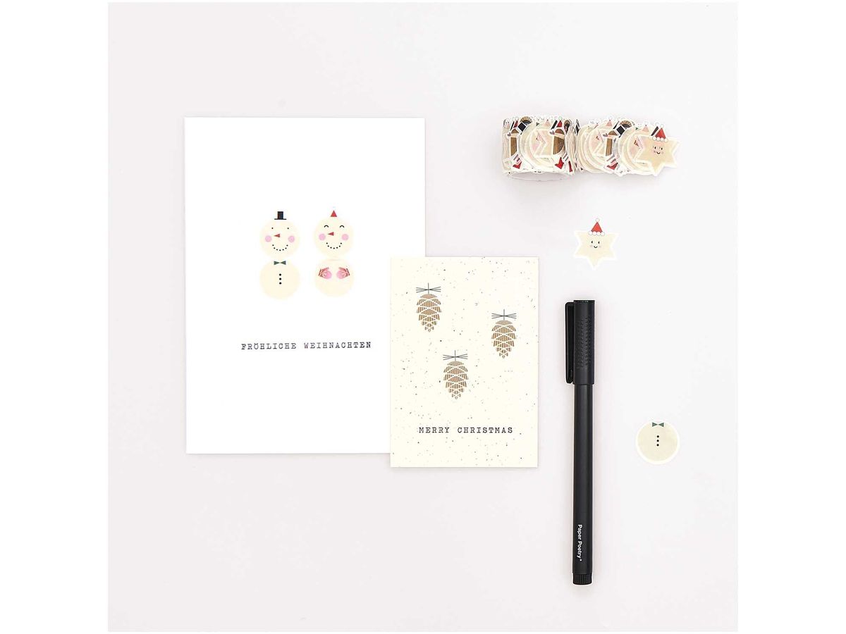 RICO DESIGN Adesivi washi 300452 I love Christmas 200 pezzi (4051271413866)