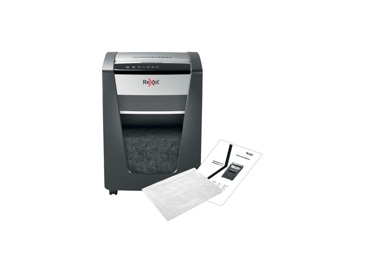 REXEL Aktenvernichter Momentum 2104578CH X420, P-4, 30lt (5028252523400)