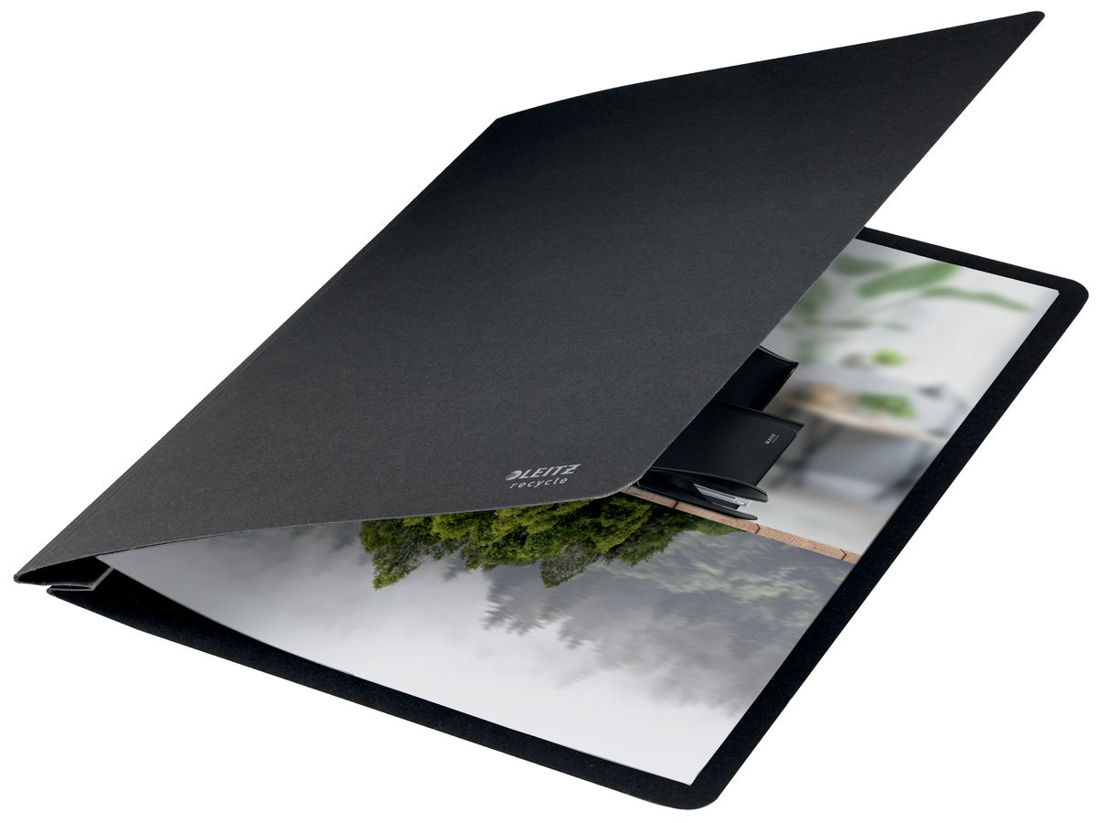 LEITZ Dossier raccoglit. Recycle A4 3904-00-95 nero, cartone (4002432128020)