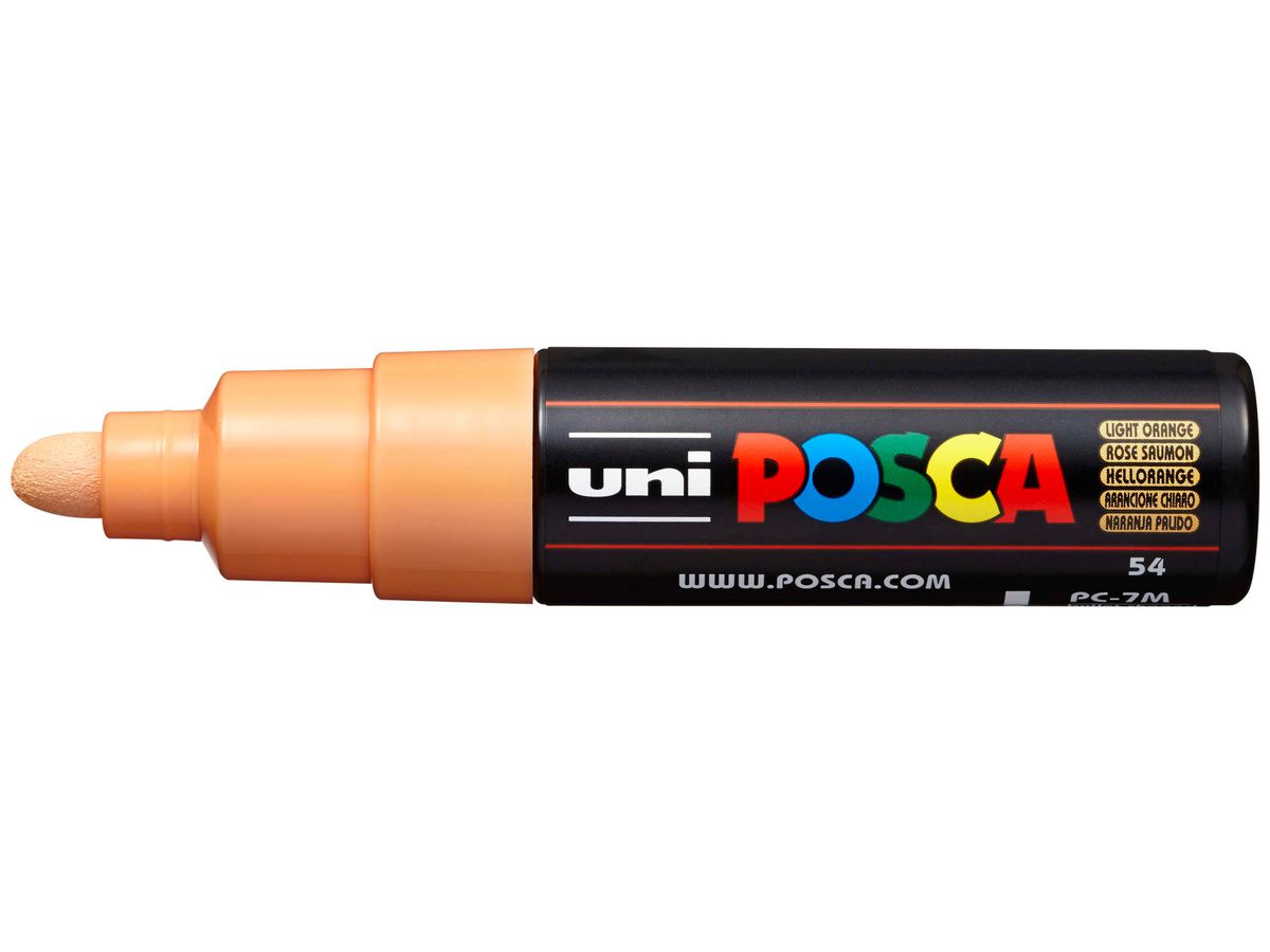 POSCA Marker 4.5-5.5mm PC7MLIGHTORA hellorange, Rundspitze (4902778228364)