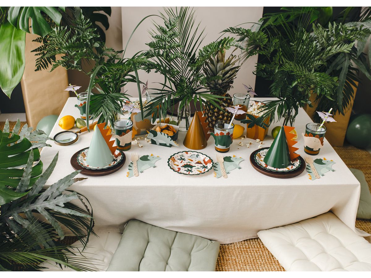 PARTYDECO Manchons pour gobelets NKP2 Dinosaures 6 pièces (5904555026520)