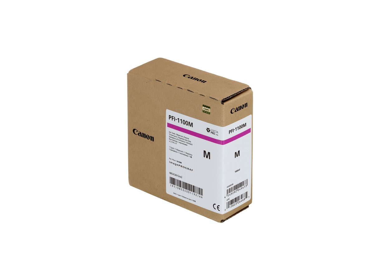 CANON Cartouche d'encre magenta PFI1100M iPF PRO-2000/PRO-6000S 160ml (4549292049473)