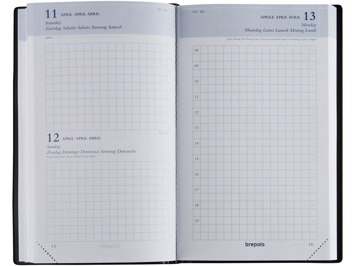 BREPOLS Agenda Building Seta 2026 0.414.2120 1J/1P bleu 10x16.5cm (5412303005777)