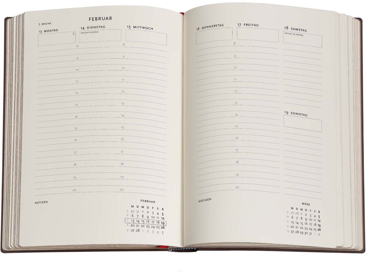 PAPERBLANKS Agenda Safavide Indigo 2026 DD0607-8 1W/2S VER Midi HC DE 13x18cm (9780349706078)