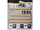 SECURIT Buchstabenleiste, Set 1m LES-TE-100 teak 2.5x100x1cm (8719075283110)