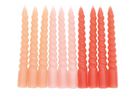 RICO DESIGN Spiralkerzen 10cm 400103 Smokey rosa Mix 10 Stück (4051271212766)