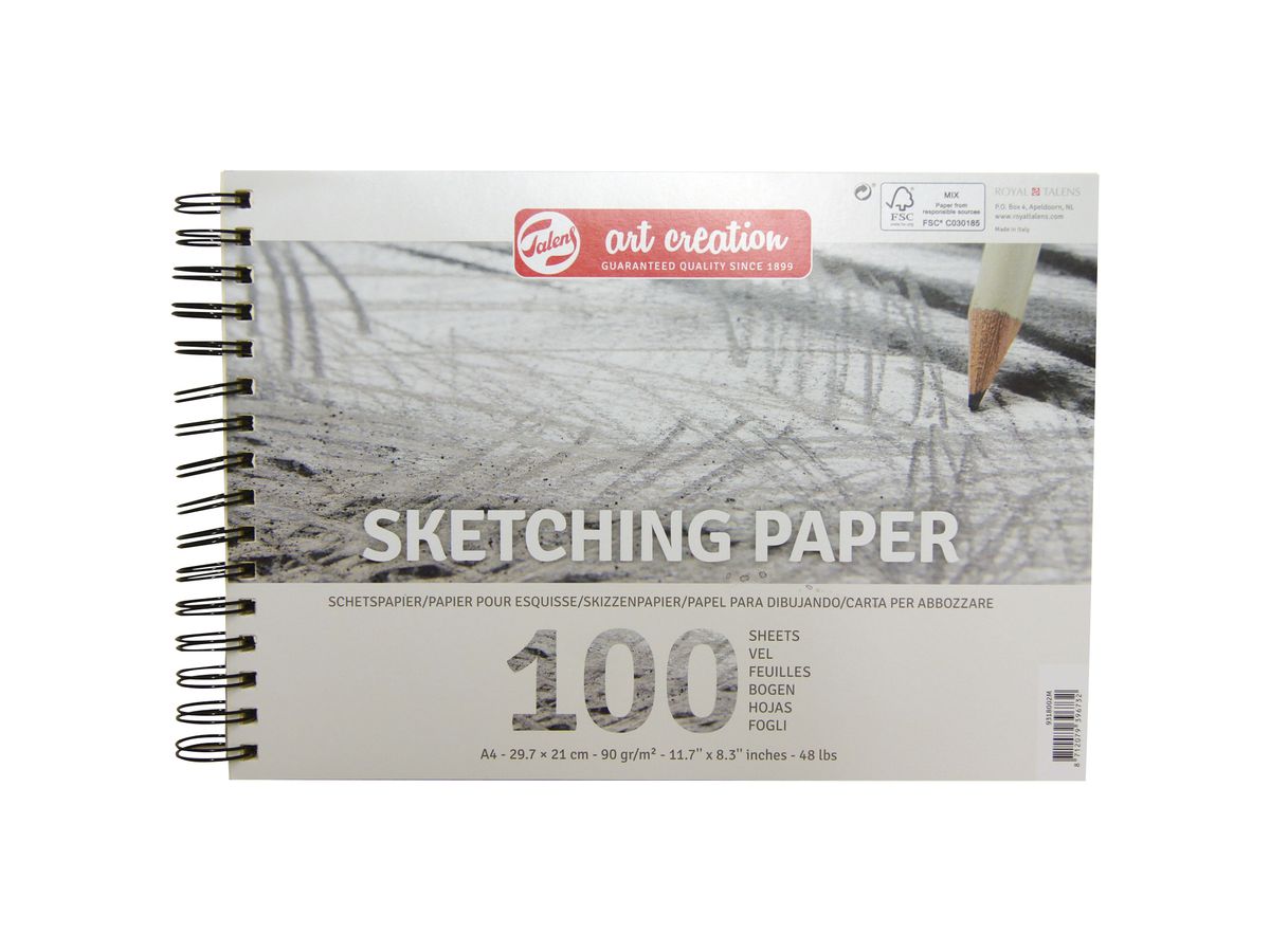 TALENS Art Creation Skizzenpapier 9318002M A4 90 g 100 Bogen (8712079396732)