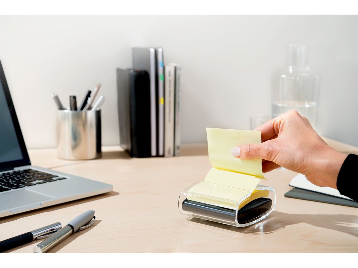 POST-IT Z-Notes Dispenser 76x76mm PRO-B1Y jaune 90 feuilles (4891203054381)