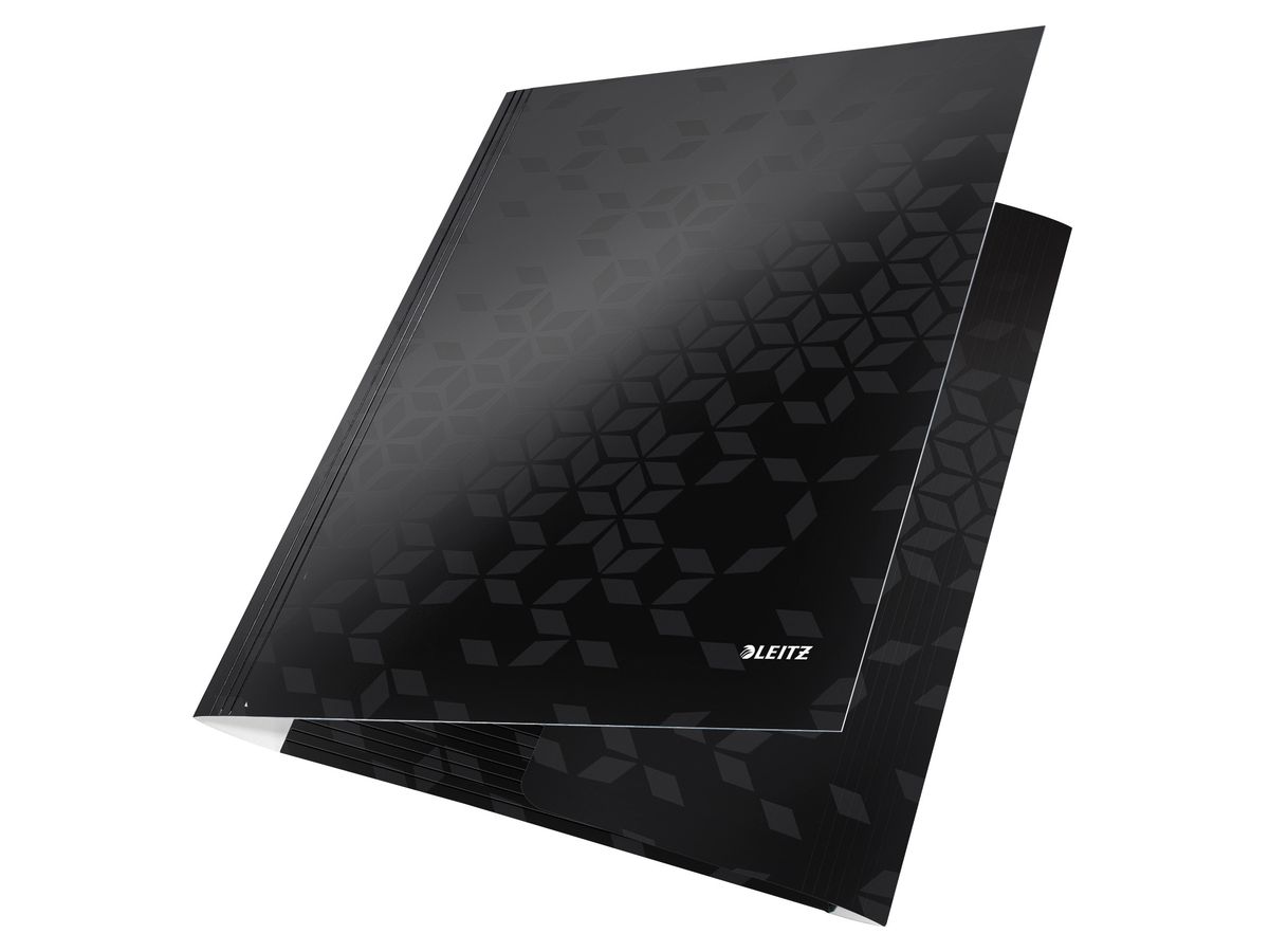 LEITZ Pochettes à élastique WOW A4 3982-00-95 noir (4002432120642)