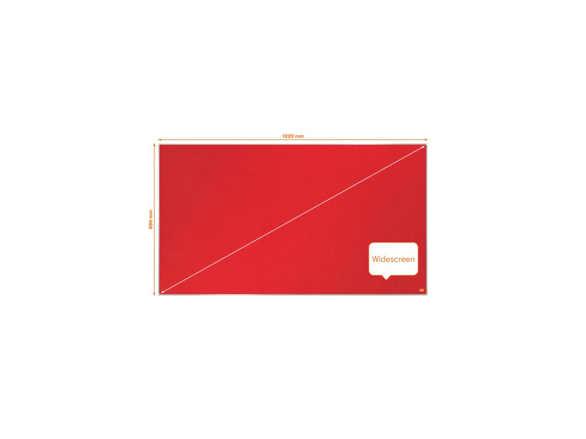 NOBO Lavagna feltro Impression Pro 1915421 rosso, 69x122cm (5028252613262)